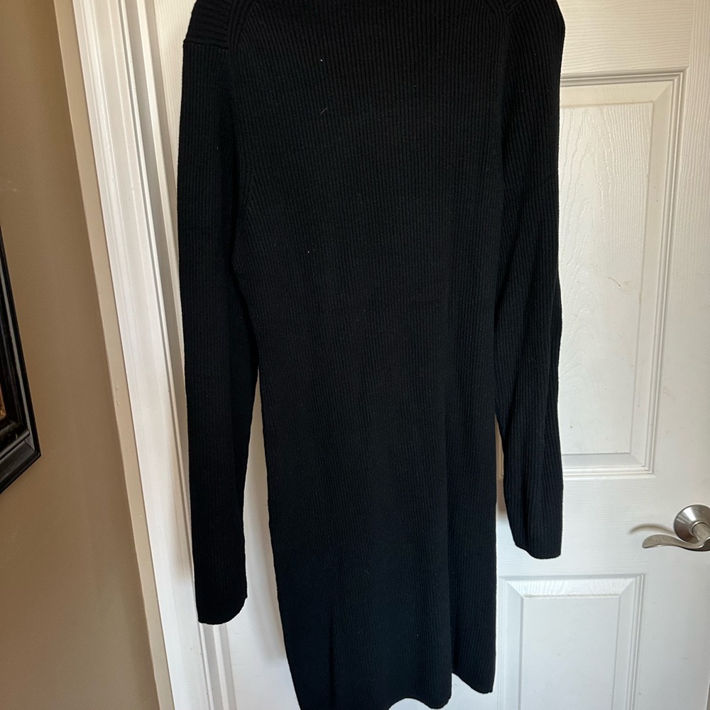 GAP Black Turtleneck Long Sleeve Sweater Dress NWT